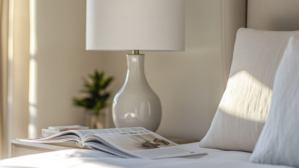 chambre paisible et lumineuse